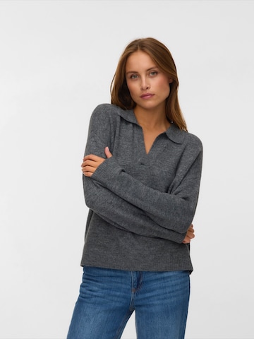 VERO MODA Свитер 'VMLEFILE' в Серый: спереди