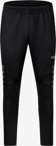 JAKO Workout Pants in Black: front