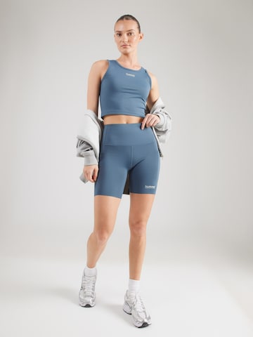 Skinny Pantalon de sport 'Hiit Intensity' Hummel en bleu