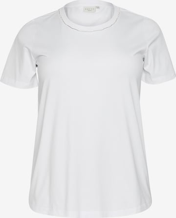 KAFFE CURVE Koszulka 'KC Viana' w kolorze biały: przód