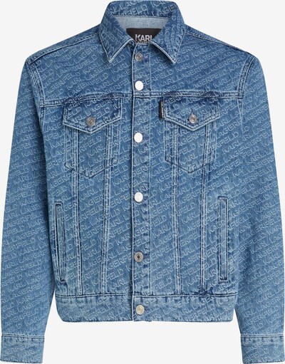 Karl Lagerfeld Starpsezonu jaka, krāsa - zils džinss / balts, Preces skats