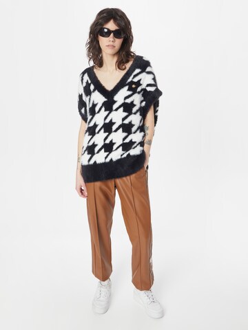 Pulover 'Houndstooth' de la ADIDAS ORIGINALS pe negru