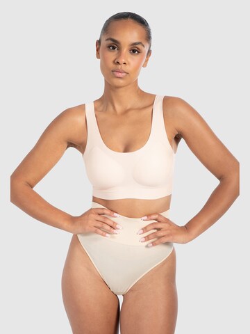 Smilodox Bralette Sports bra 'Nysa' in Beige: front