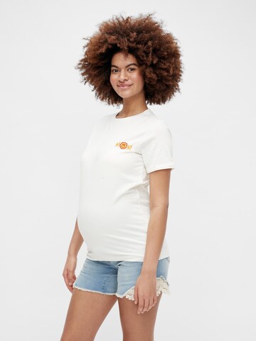 MAMALICIOUS - Camisa 'Avah' em branco: frente