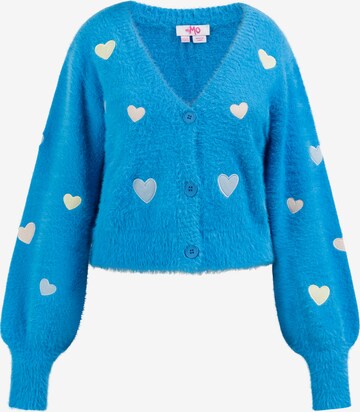 MYMO Knit cardigan 'Biany' in Blue: front