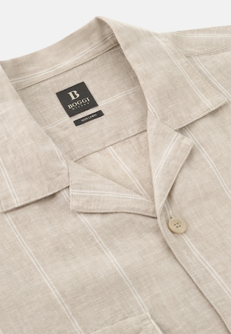 Boggi Milano Regular fit Button Up Shirt in Brown