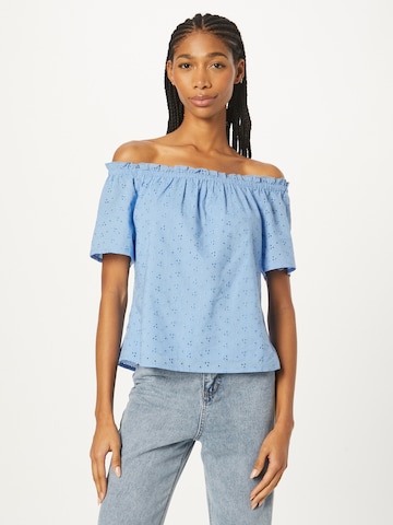 ONLY - Blusa 'SANDY' en azul: frente