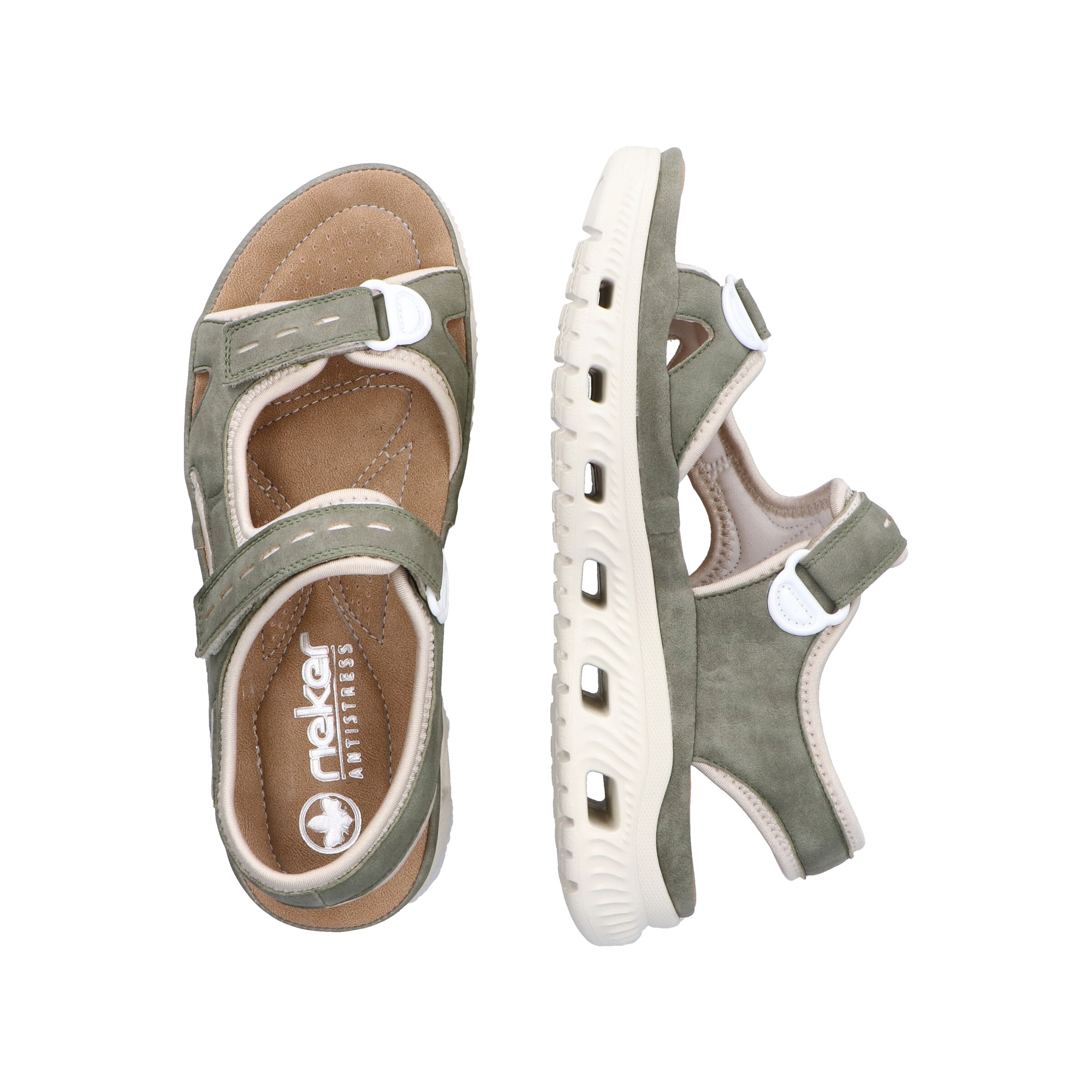 Rieker Trekingové sandále '64066' - Zelená