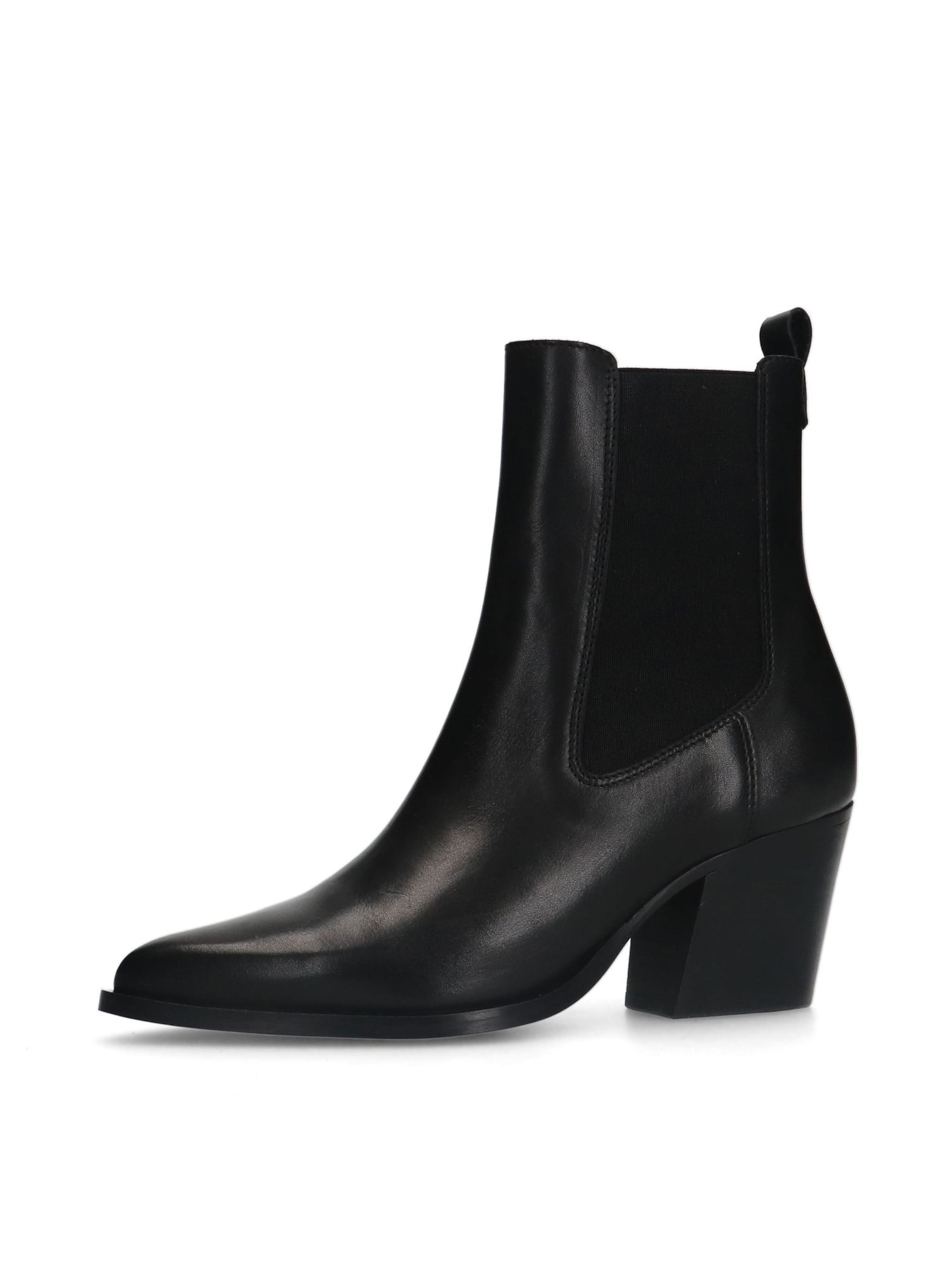 Bottes de cowboy MANFIELD en noir : devant