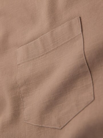 Ombre Regular fit Overhemd in Bruin