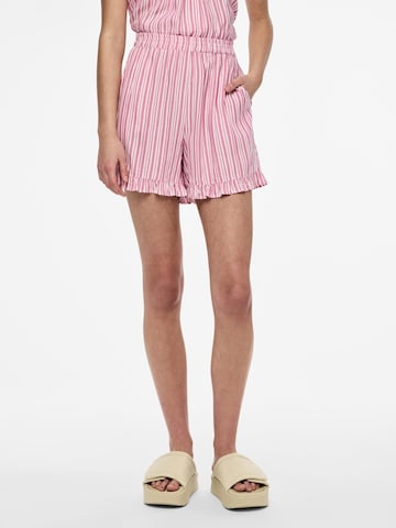 PIECES Loosefit Shorts 'ALVINA' in Pink: predná strana