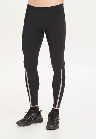 ENDURANCE Slim fit Workout Pants in Black: front