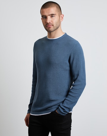 Threadbare Sweater 'Dolan' in Blue: front