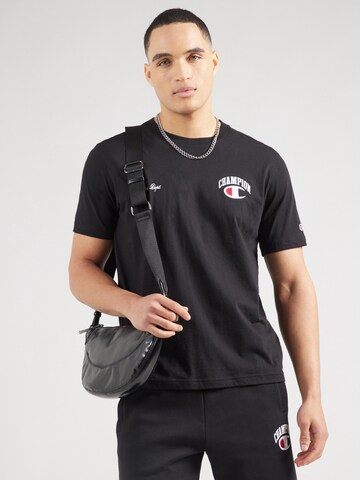 Maglietta di Champion Authentic Athletic Apparel in nero: frontale