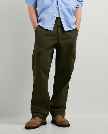 Pepe Jeans - Loosefit Pantalón cargo en verde: frente