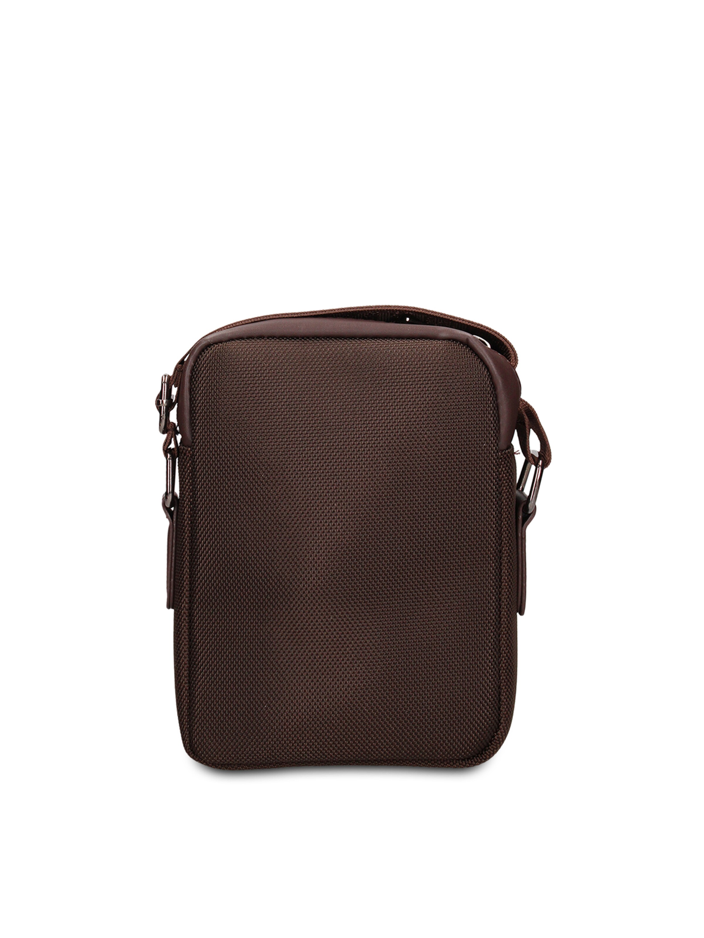 Borsa a tracolla 'Borsa a Tracolla Uomo Vegan Leather con Zip' di Coveri Collection in marrone