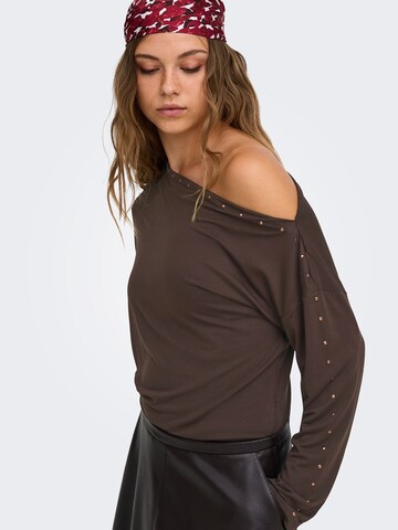 T-shirt 'ONLRox' ONLY en marron : devant