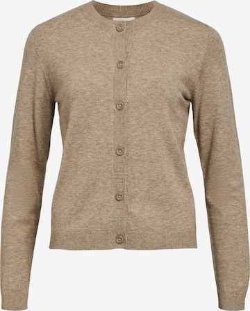 Cardigan 'OBJThess' OBJECT en beige : devant