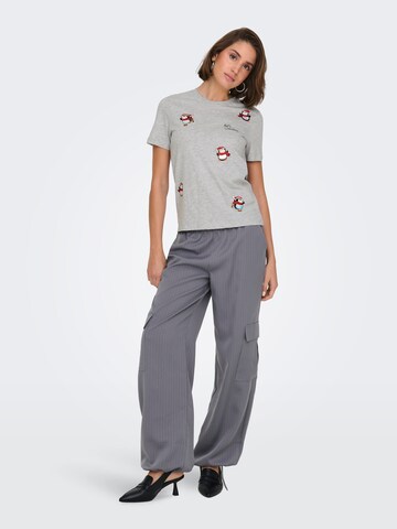 ONLY T-Shirt 'ONLKita' in Grau