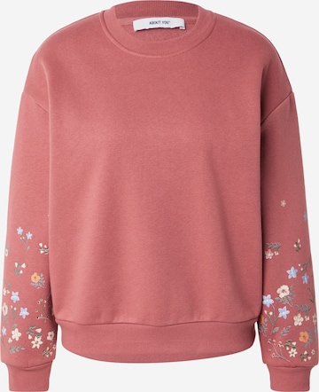 Felpa 'Gitta' di ABOUT YOU in rosa: frontale