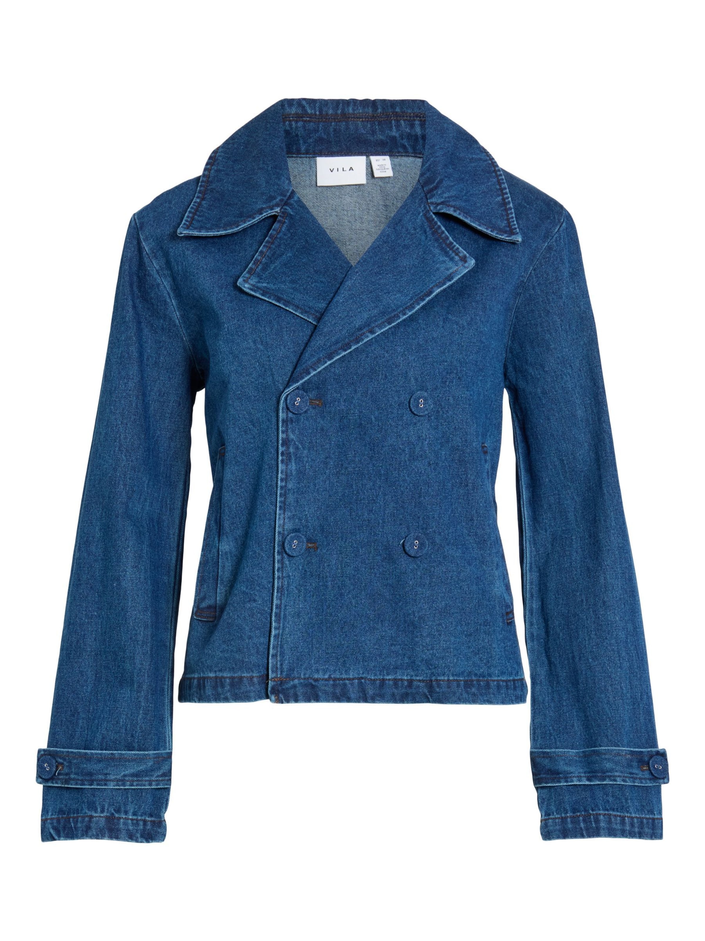 VILA - Abrigo de entretiempo 'VINAta' en azul: frente