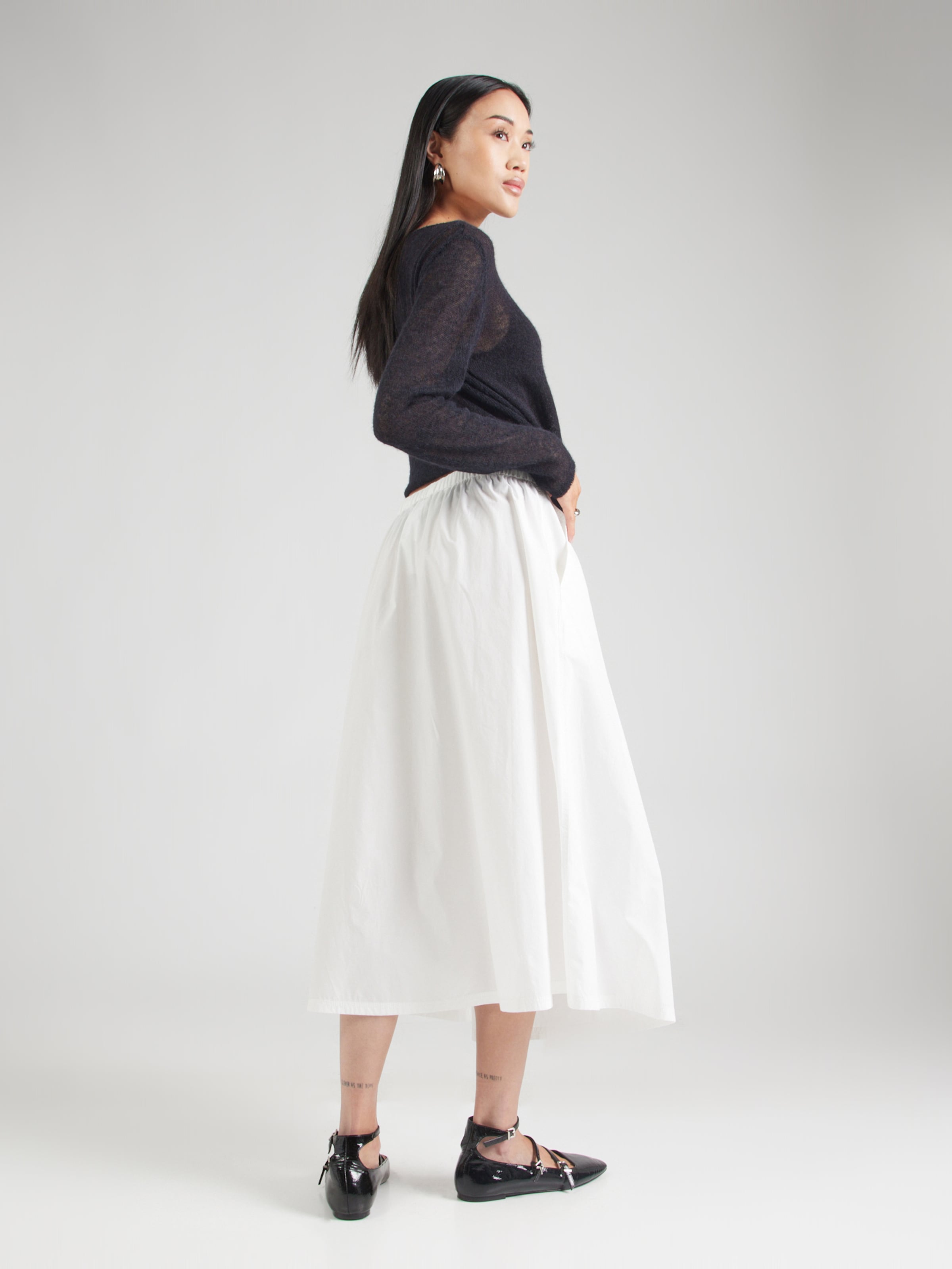 スカート Max Mara X Weekend Folk White Midi Skirt Weekend Max Mara Skirt 'FOLK' in White | ABOUT YOU