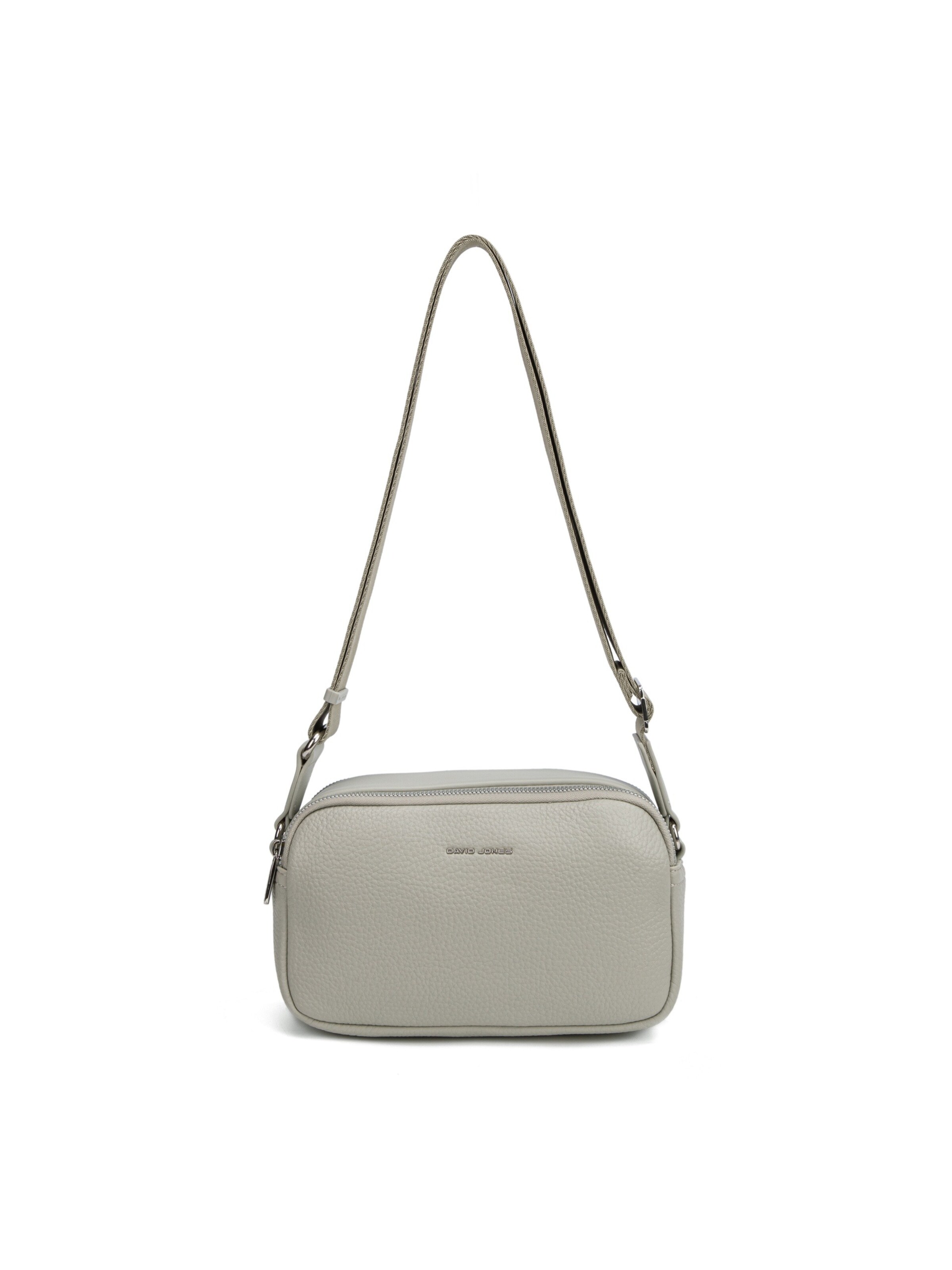 Borsa a tracolla 'Borsa a Tracolla David Jones Texture Grana Fine Doppio Scomparto' di David Jones in verde: frontale