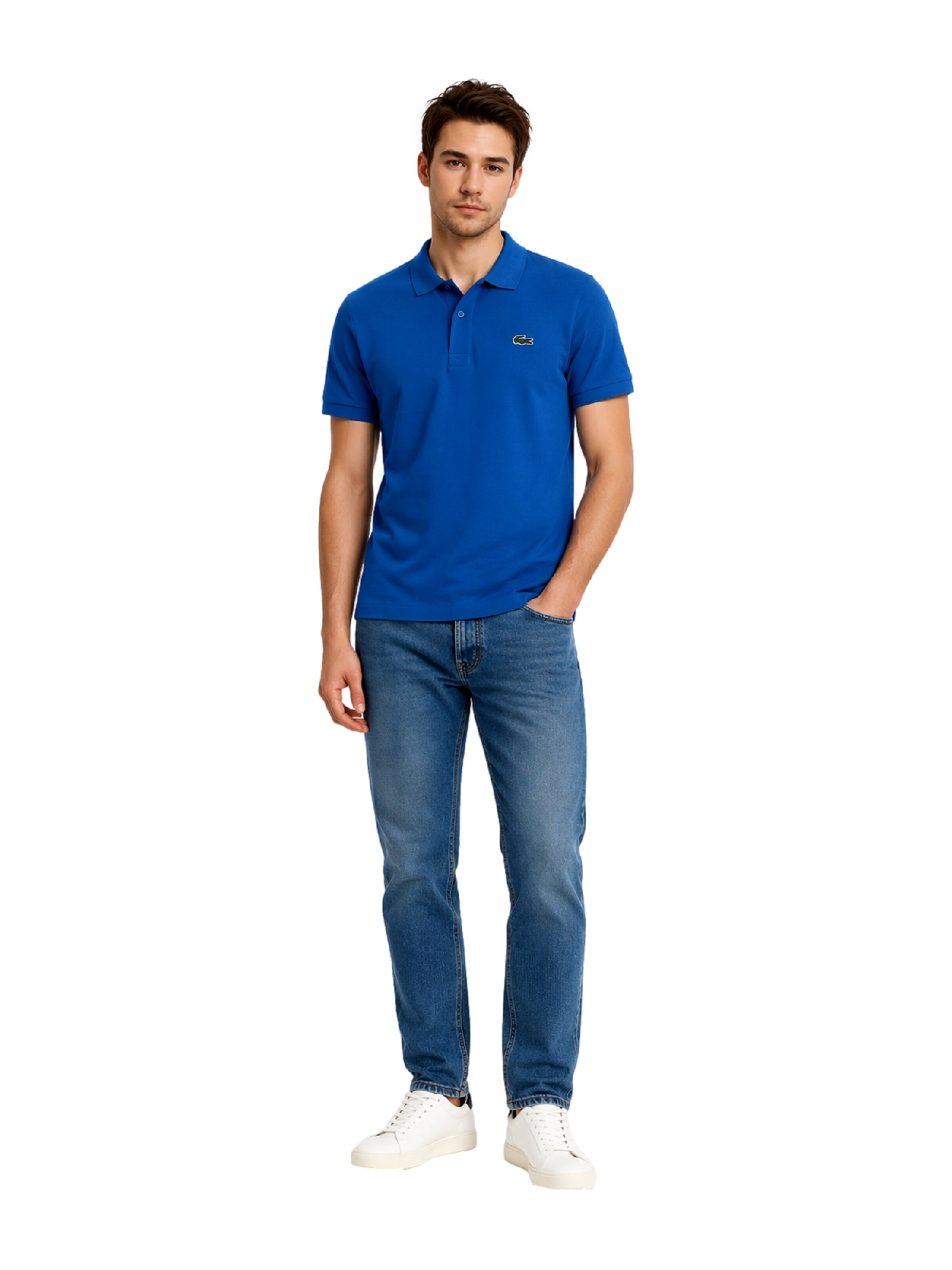 LACOSTE Majica | modra barva