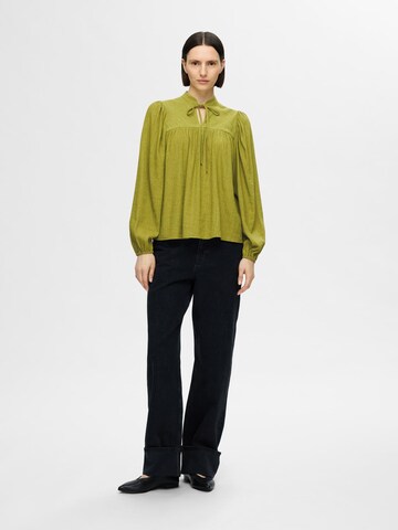 SELECTED Blouse 'SLFKATERINE' in Groen