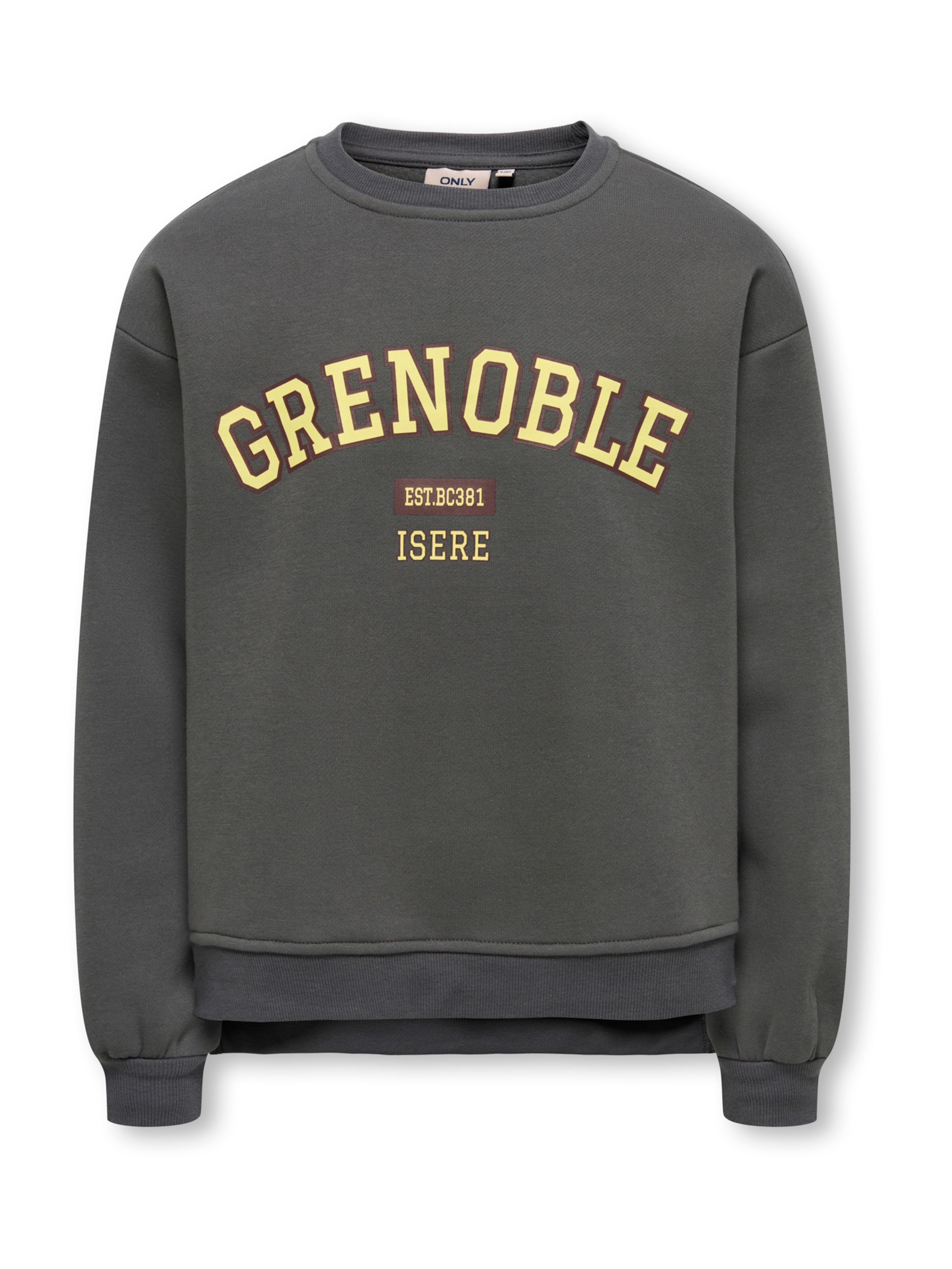 ONLY GIRLS Sweatshirt 'KOGVICTORY' i grå: forside