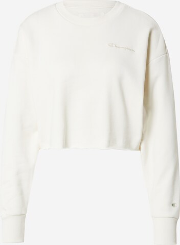 Champion Authentic Athletic Apparel Sweatshirt in White: front