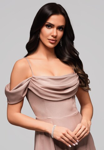 Ombre Avondjurk in Beige