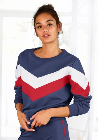 H.I.S Sweatshirt in Blue: front