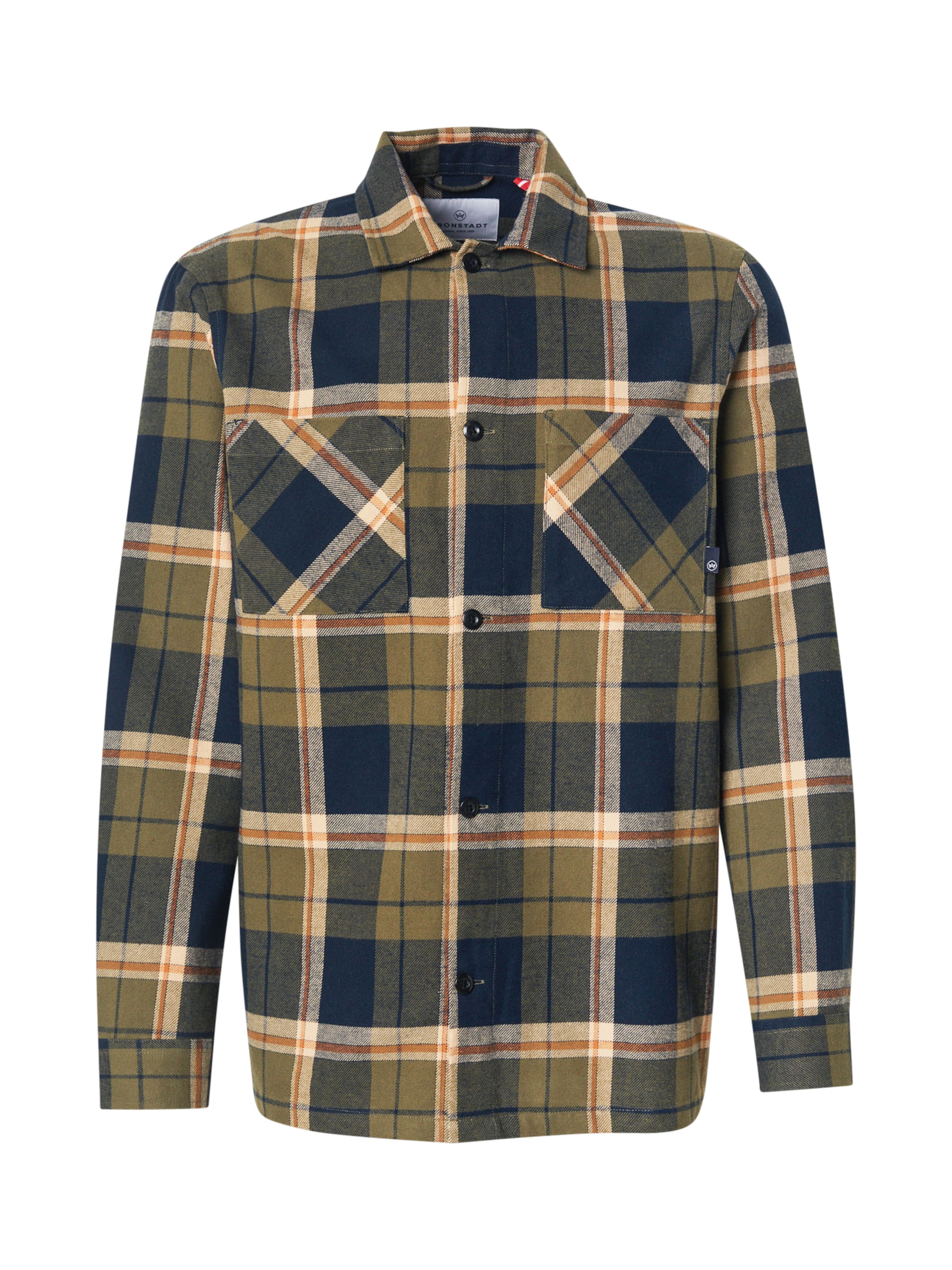 Kronstadt Regular fit Skjorta 'Field' i blå: framsida