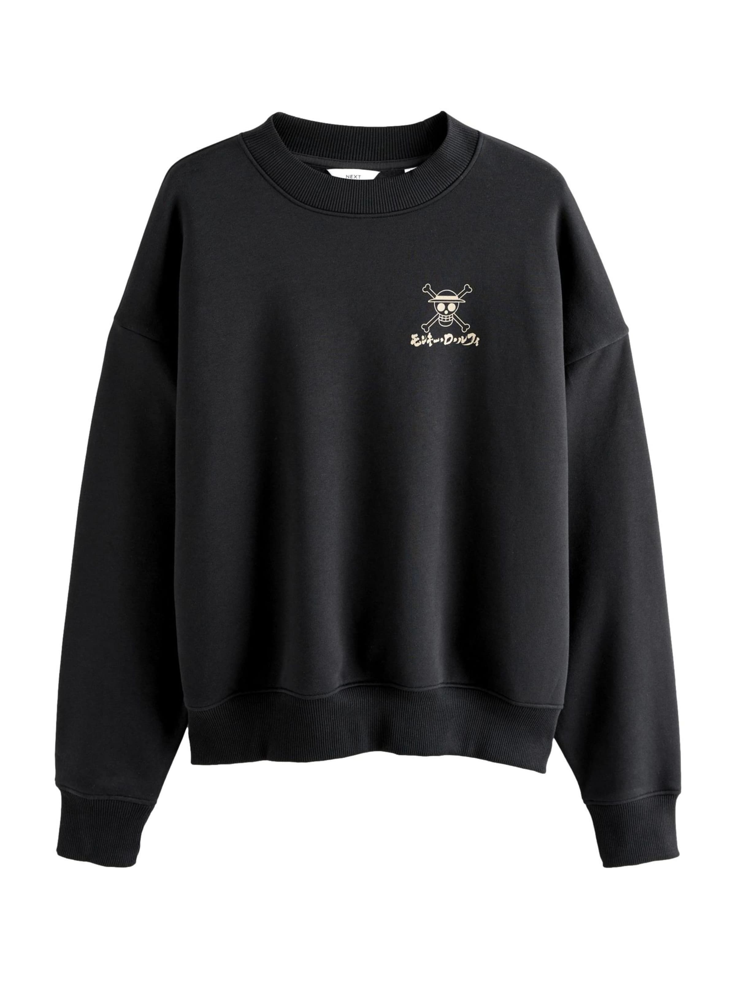 Next Sweatshirt i svart: framsida