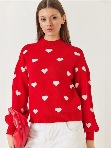Bianco Lucci - Pullover em vermelho: frente