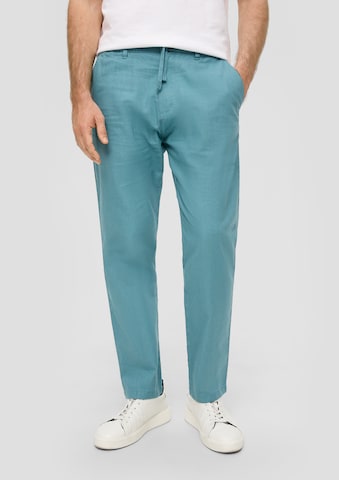 s.Oliver Tapered Broek in Groen: voorkant