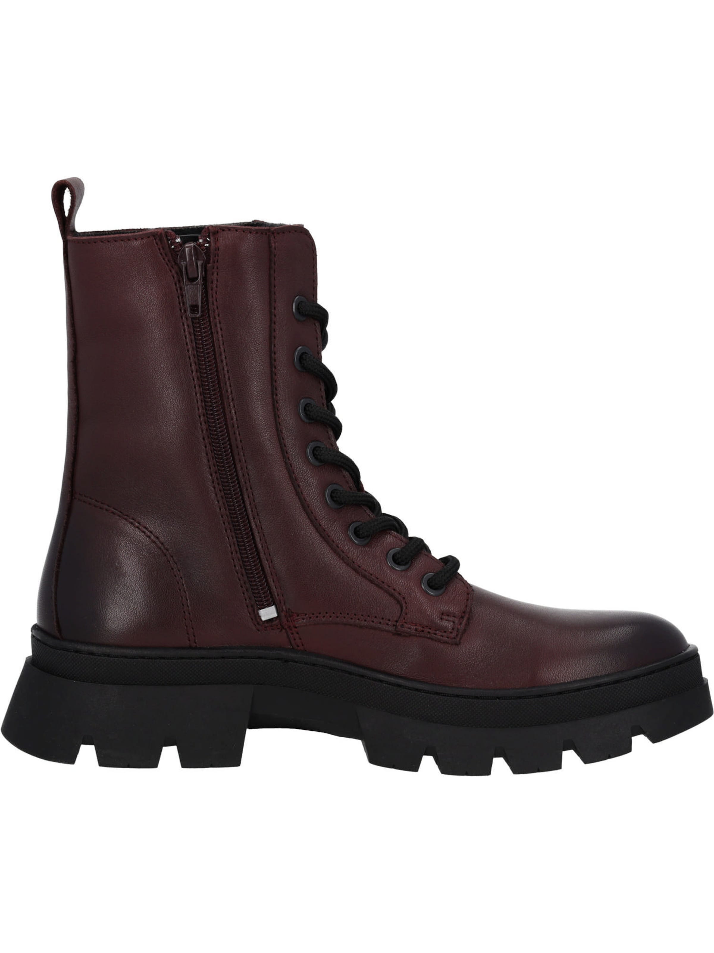 Palado - Botines con cordones en rojo