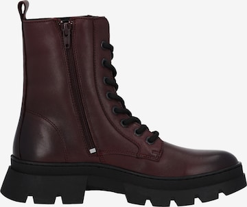 Palado - Botines con cordones en rojo