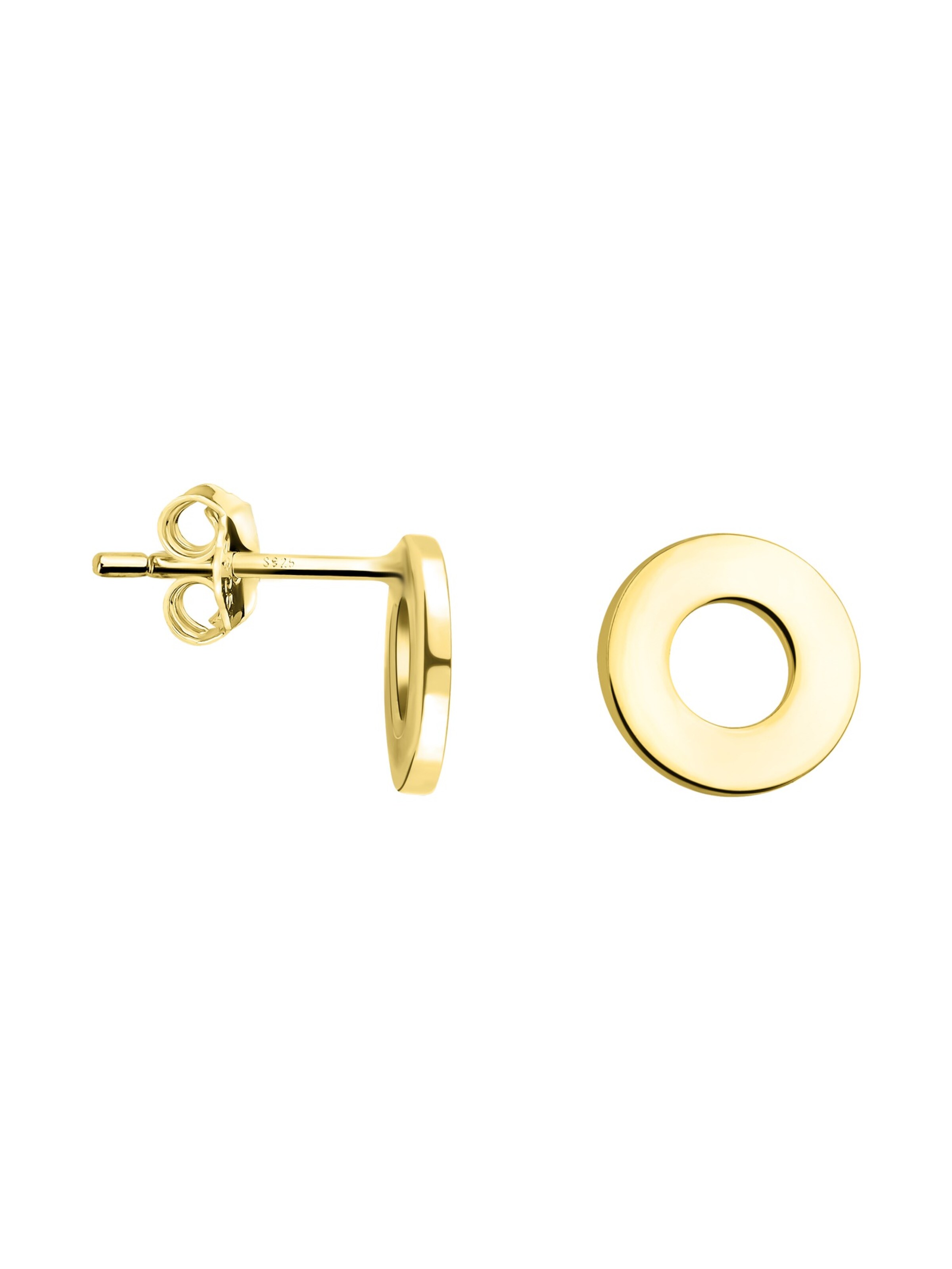 Sofia Milani Ohrringe 'Circle'‌‌‌ in Gold: Vorderseite
