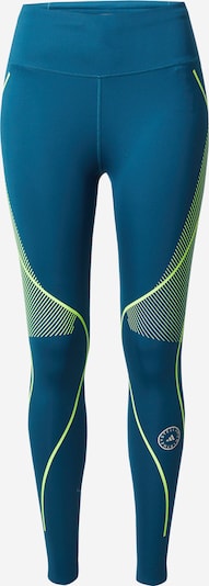 ADIDAS BY STELLA MCCARTNEY Pantalon de sport 'Truepace' en bleu cyan / citron vert / blanc, Vue avec produit