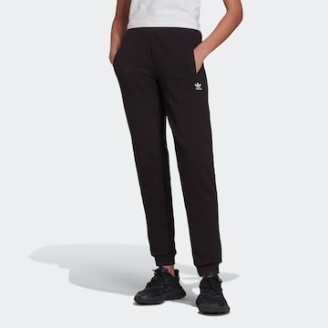 ADIDAS ORIGINALS Tapered Pants in Black: front