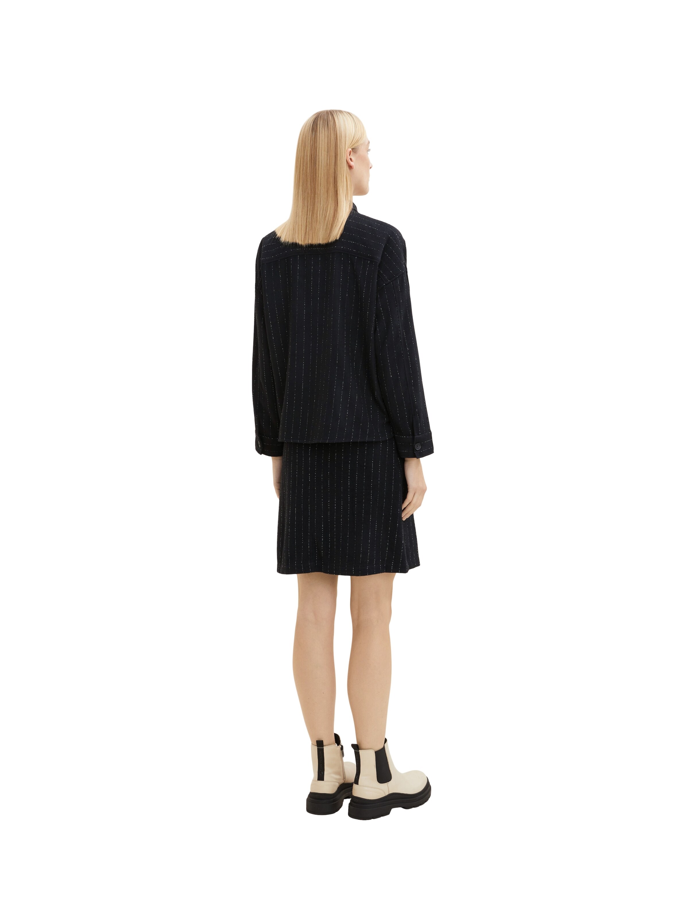 TOM TAILOR Prehodna jakna | črna barva