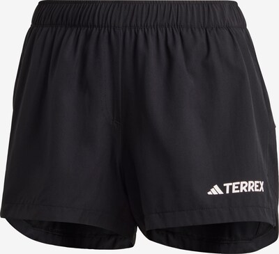 ADIDAS TERREX Pantalon de sport en noir / blanc, Vue avec produit