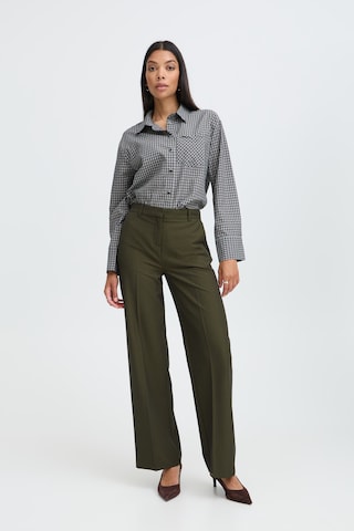 b.young - Pierna ancha Pantalón de pinzas 'BYDANTA' en verde