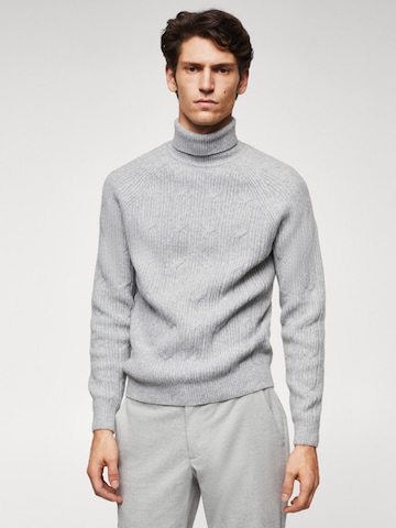MANGO MAN Sweater 'Marias' in Grey: front
