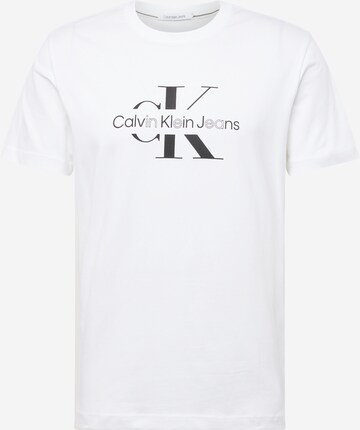 T-Shirt Calvin Klein Jeans en blanc : devant