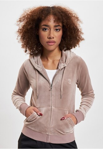 Juicy Couture Sweatajcke 'Robertson' in Braun: Vorderseite