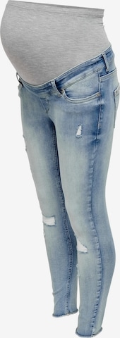 Only Maternity Skinny Jeans 'Blush' in Blue: front