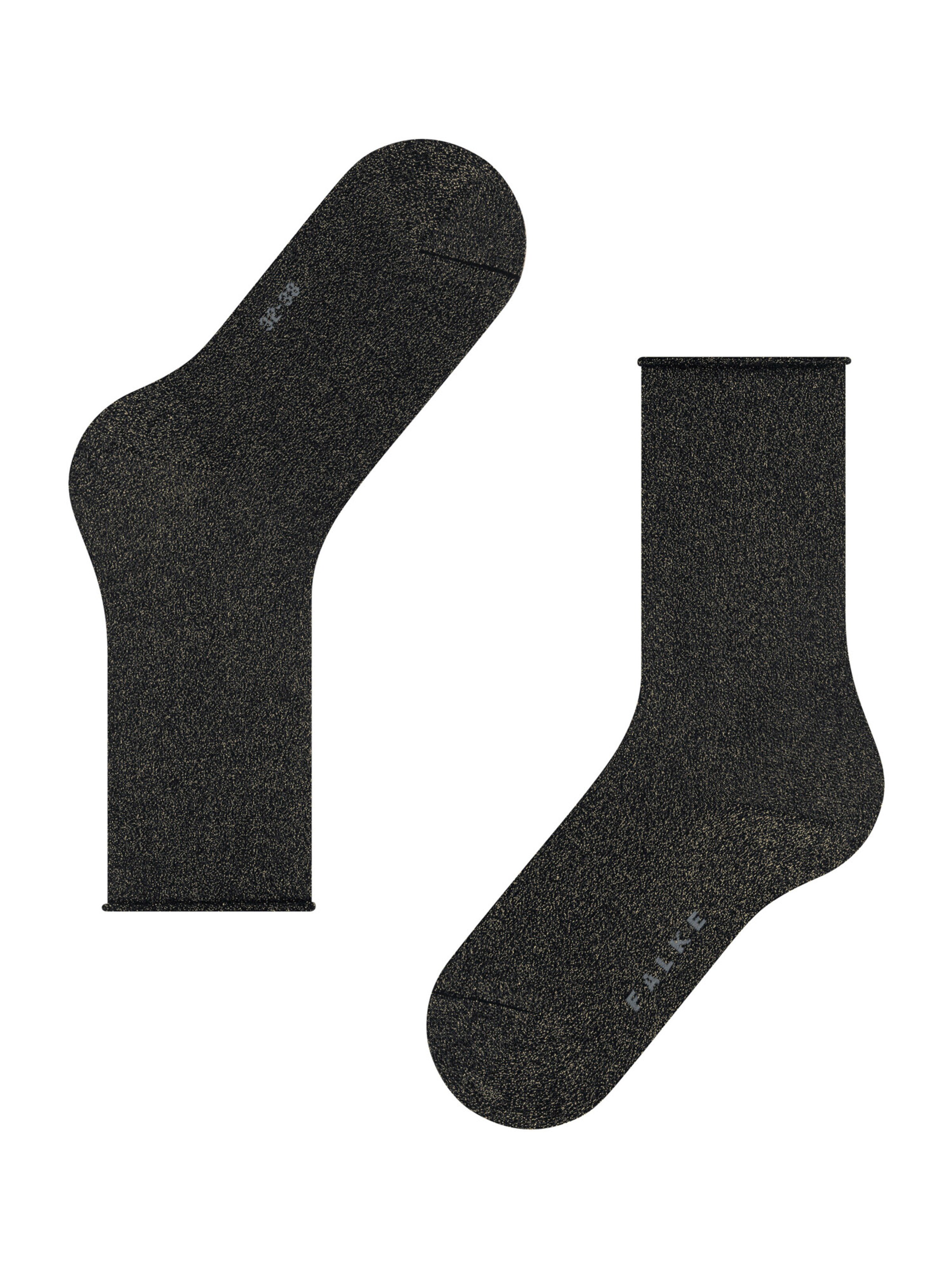 FALKE Socken 'Shiny' in Schwarz: Vorderseite